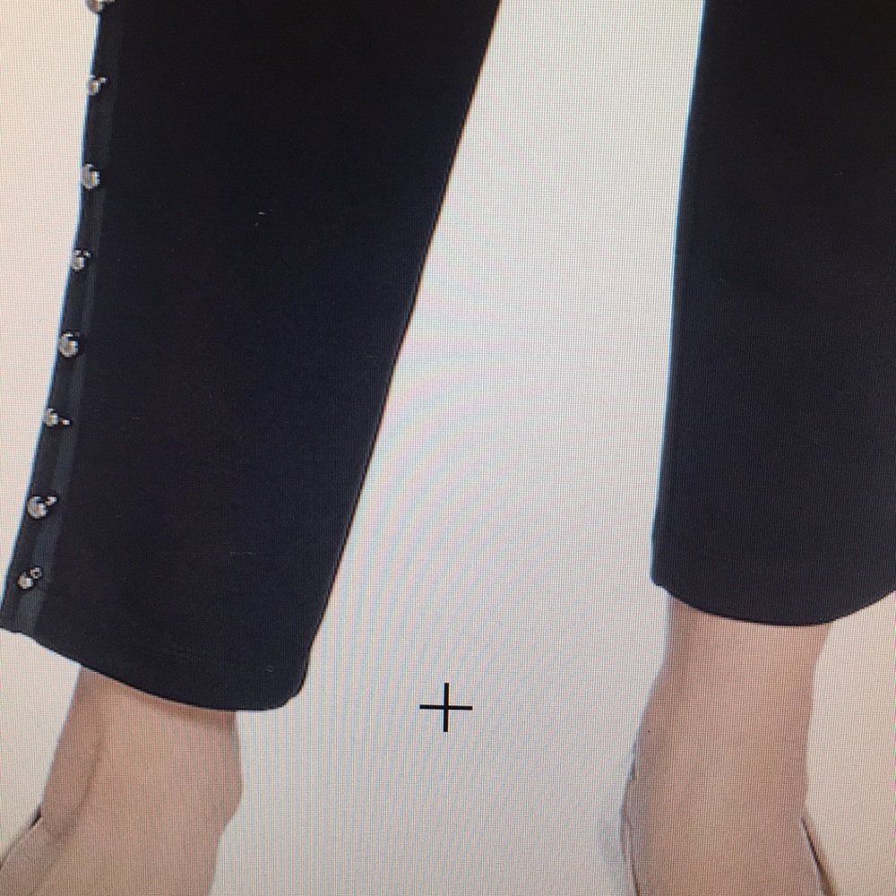 Susan Graver Ponte Knit Slim-Leg Ankle Pants